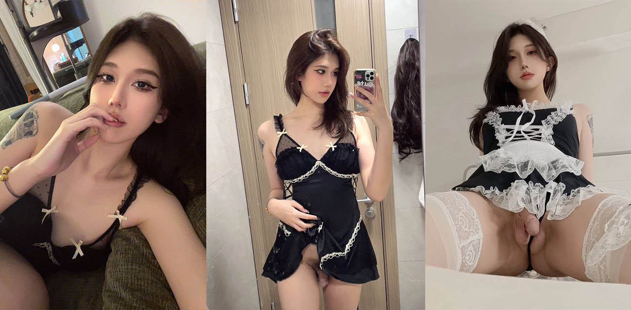 泰国极品伪娘【sissy】直播大秀福利流出，黑丝情趣诱惑至极粉嫩菊花吞吐巨型道具